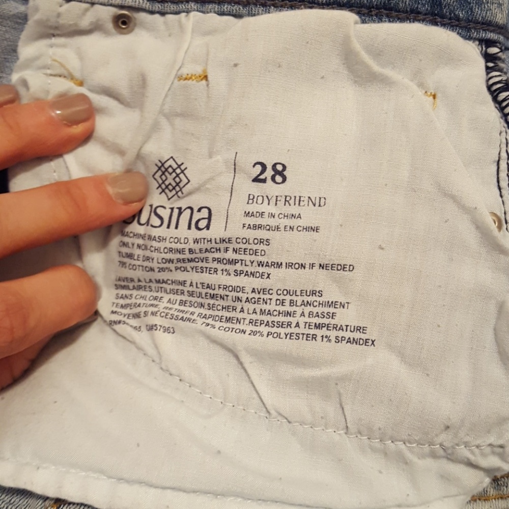 Susina Boyfriend Cut Light Wash Jean, Sz 28 - Picture 5 of 5